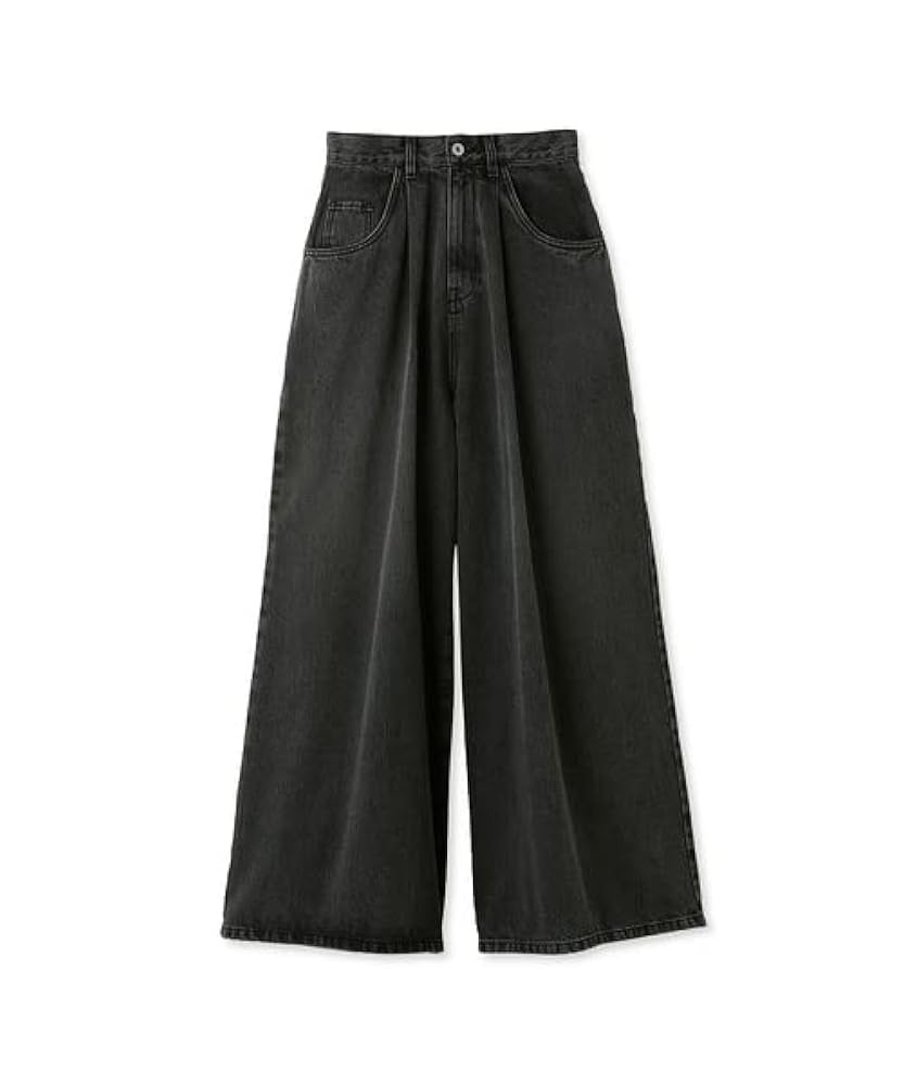 Amazon | [フレイ アイディー] ハイウエストワイドデニムパンツ
